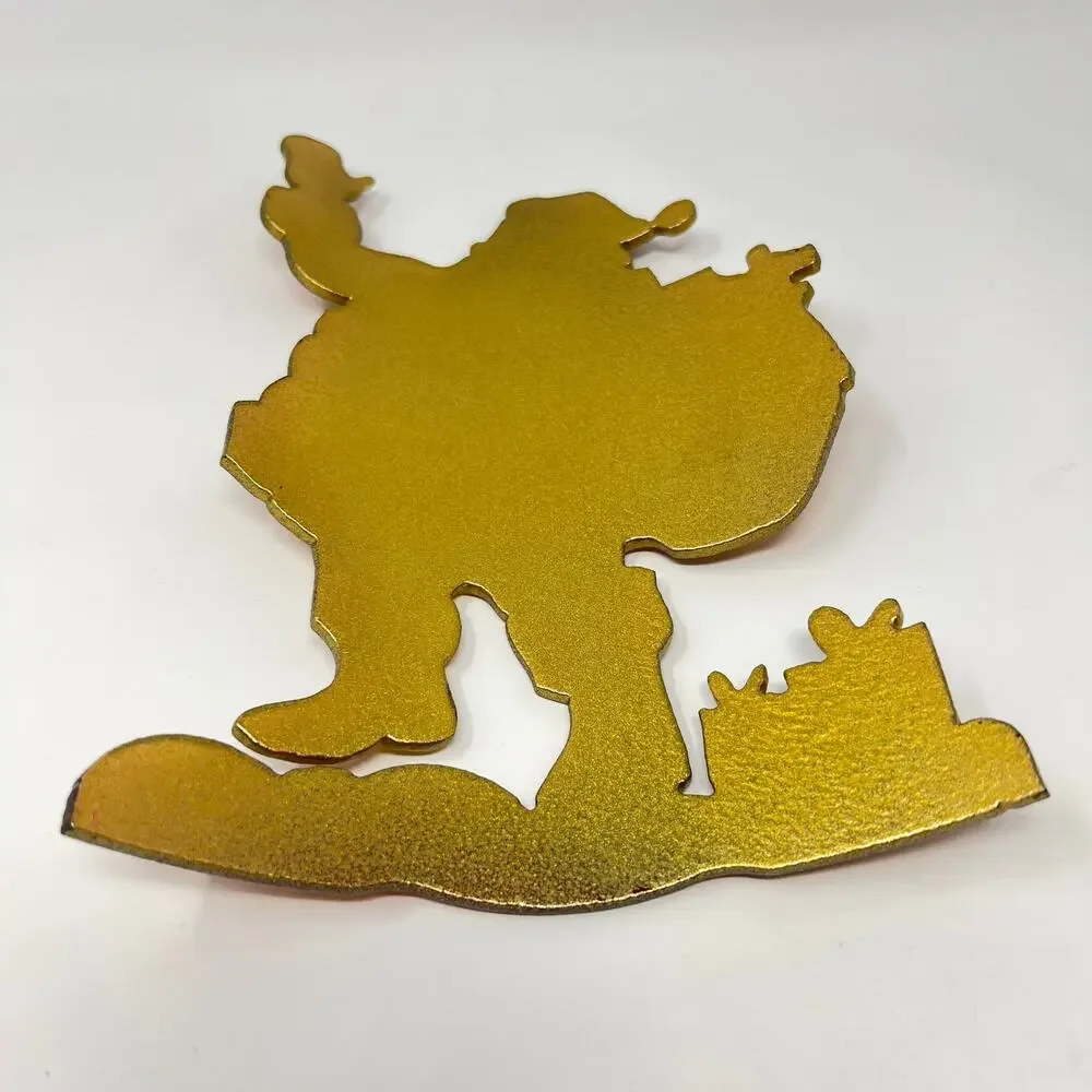 I Vetri Di Nennella Italy Art Glass Santa Claus Standing Tealight Luminary 11.5